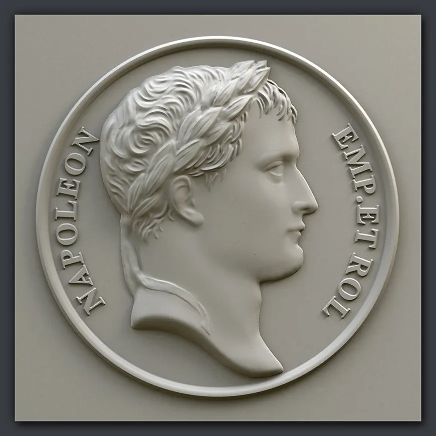 Medal wydany z okazji utworzenia Księstwa Warszawskiego - tyflografika